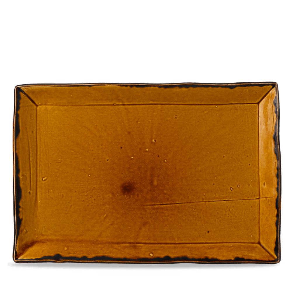 Harvest Brown Rectangle Tray 13 1/2 X 9 1/8" Box of 6 (3-5 Working Days Delivery)