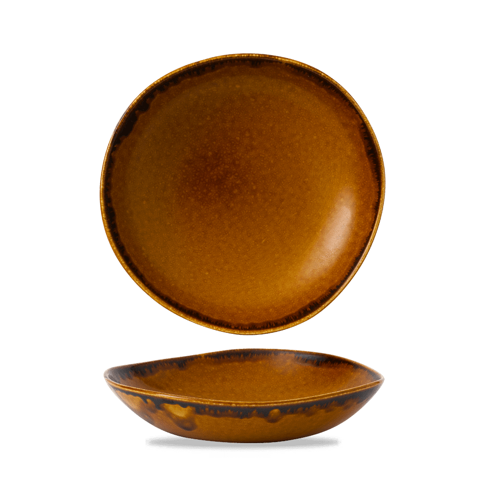Harvest Brown Round Bowl 9 7/8" Box of 12 (3-5 Working Days Delivery)