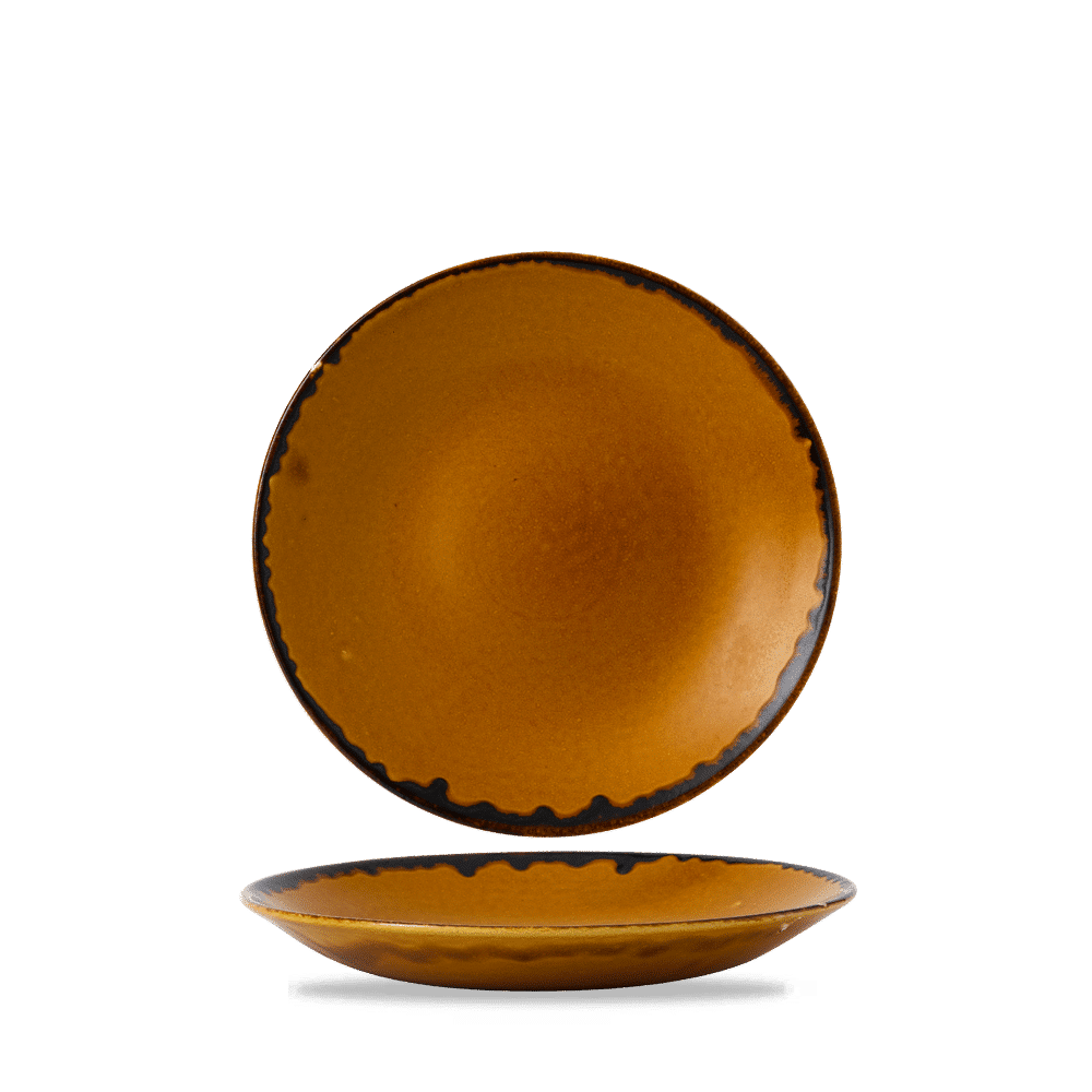 Harvest Brown Deep Coupe Plate 10" Box of 12 (3-5 Working Days Delivery)