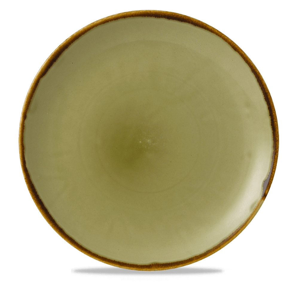 Harvest Green Coupe Plate 11.25" Box of 12 (3-5 Working Days Delivery)