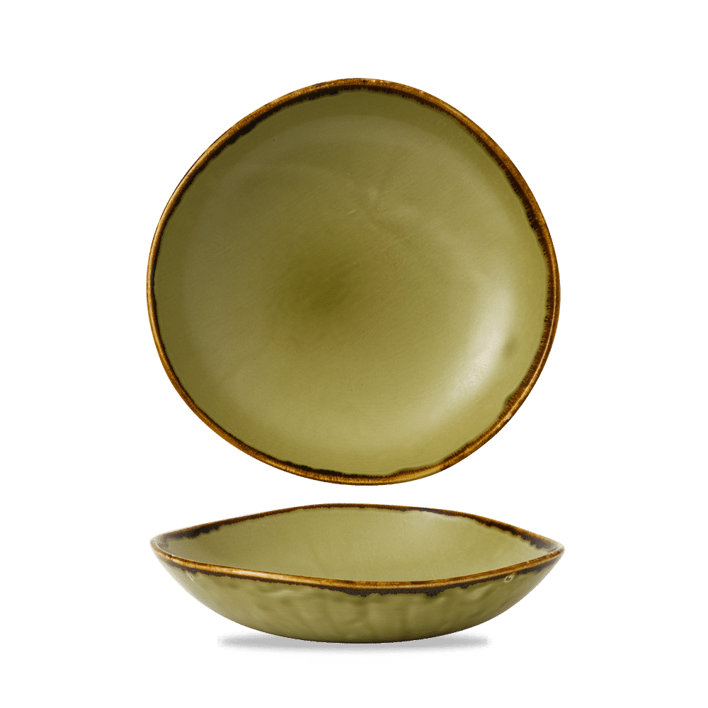 Harvest Green Round Bowl 9 7/8" Box of 12 (3-5 Working Days Delivery)