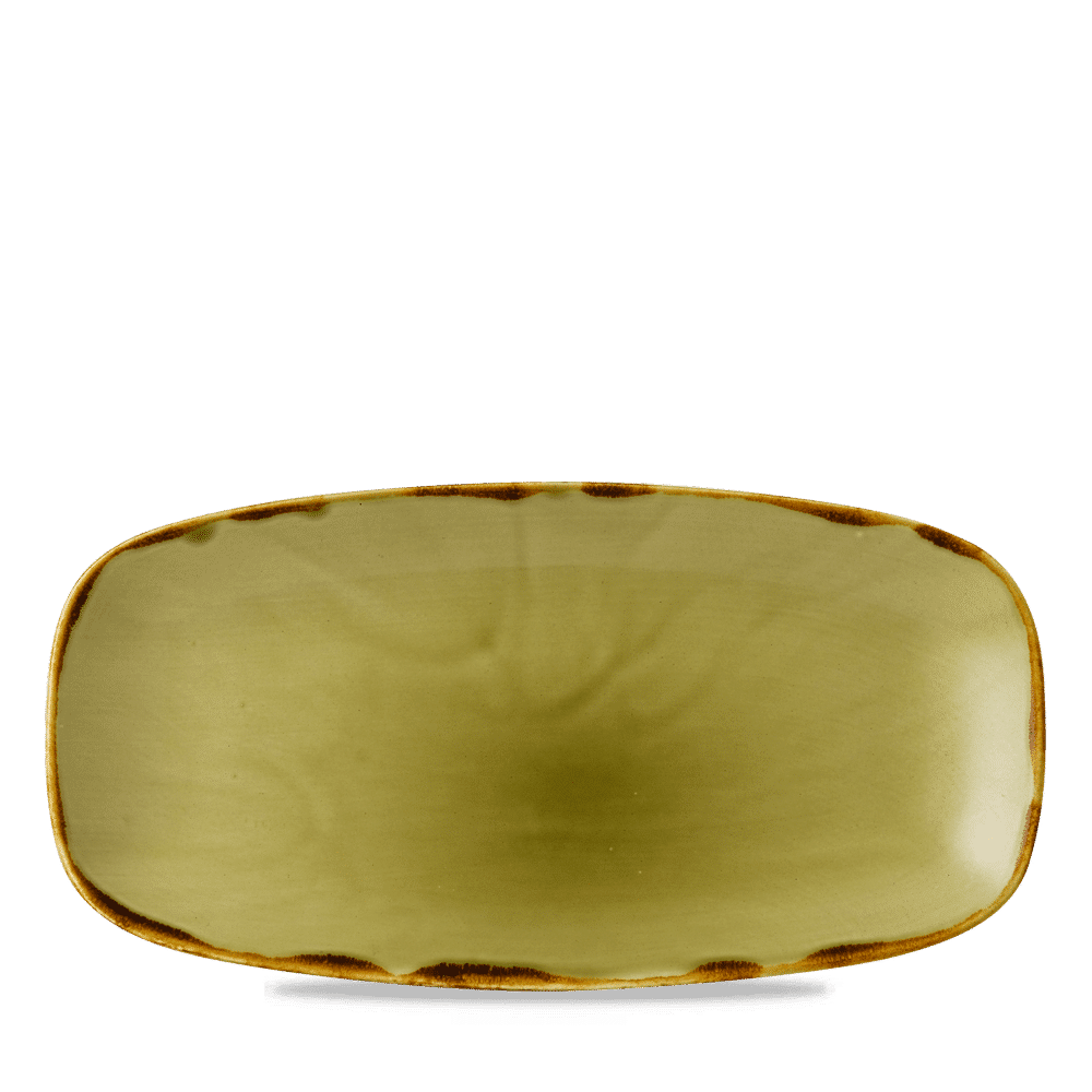 Harvest Green Chefs Oblong Plate 11 3/4X6" Box of 12 (3-5 Working Days Delivery)