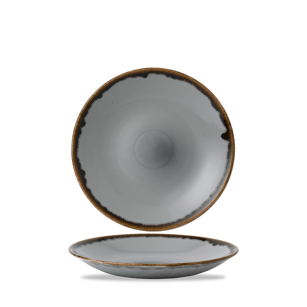 Harvest Grey Deep Coupe Plate 10" Box of 12 (3-5 Working Days Delivery)