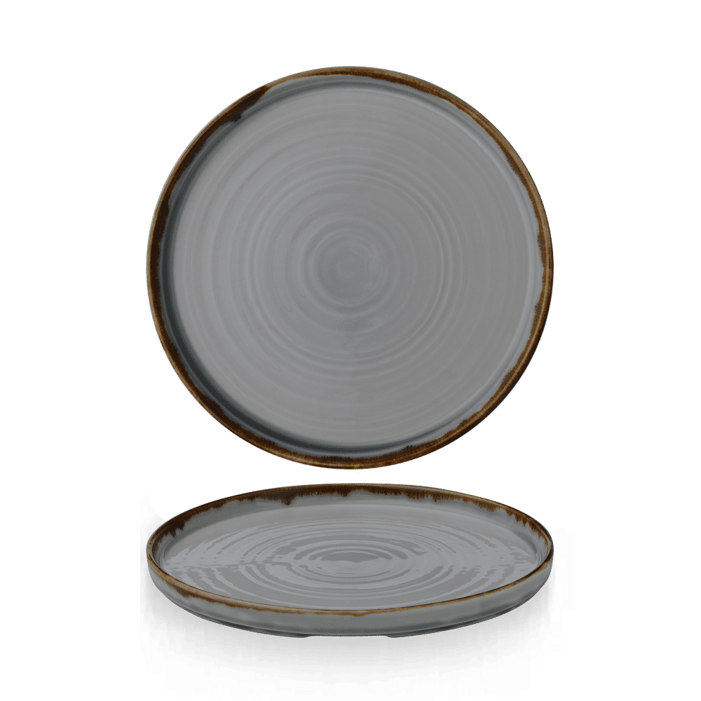 Harvest Grey Walled Plate 8.67" Box of 6 (3-5 Working Days Delivery)