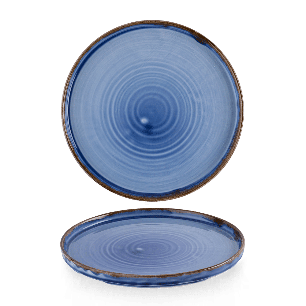 Harvest Indigo Walled Plate 10 2/8" Box of 6 (3-5 Working Days Delivery)