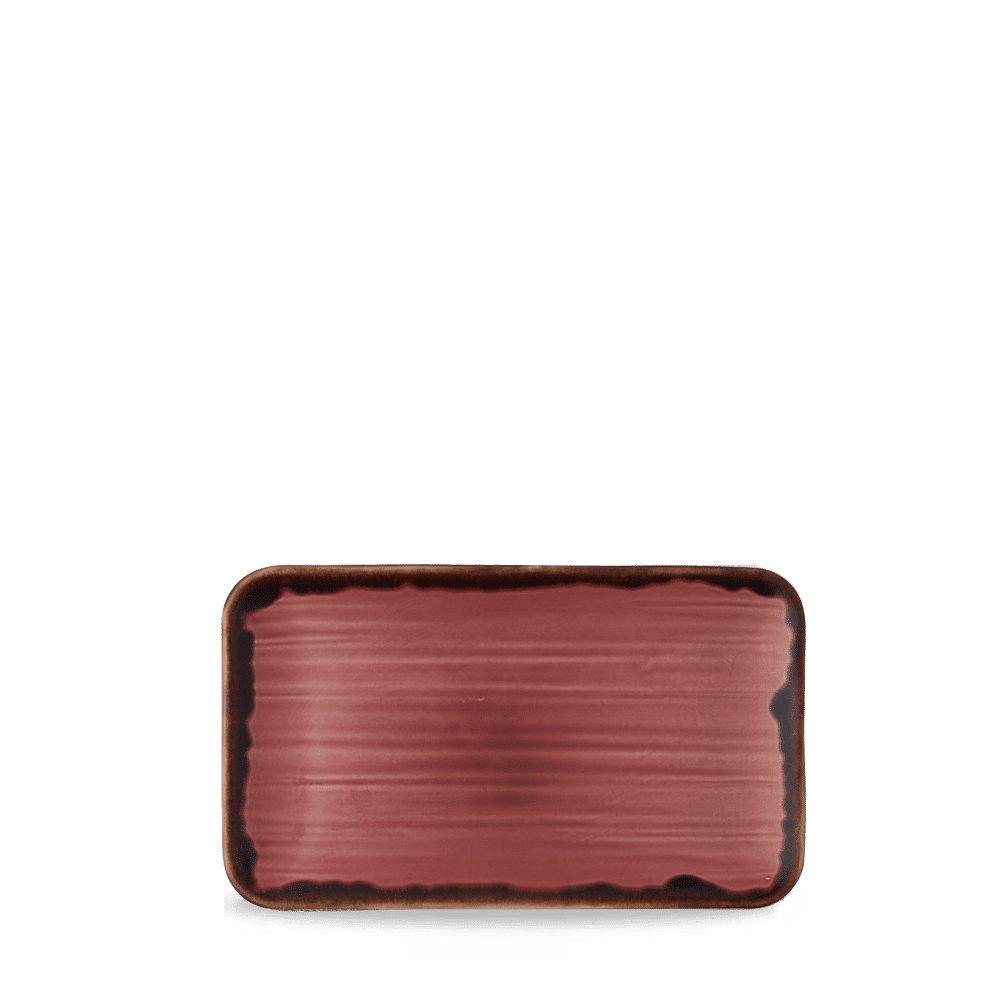 Harvest Plum Organic Rectangular Plate 10.6X6.3" Box of 12 (3-5 Working Days Delivery)