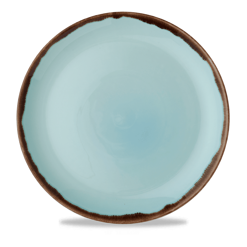 Harvest Turquoise Coupe Plate 11.25" Box of 12 (3-5 Working Days Delivery)