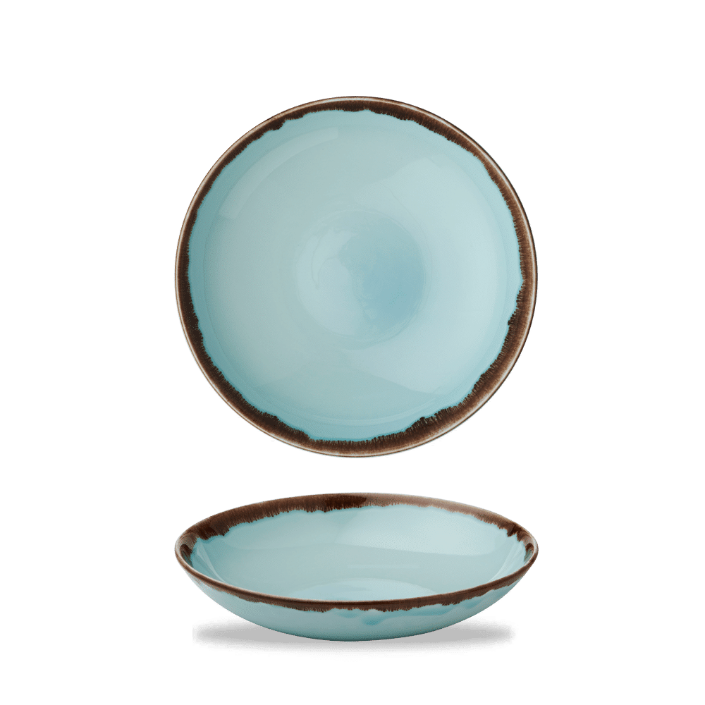 Harvest Turquoise Coupe Bowl 9.75" Box of 12 (3-5 Working Days Delivery)