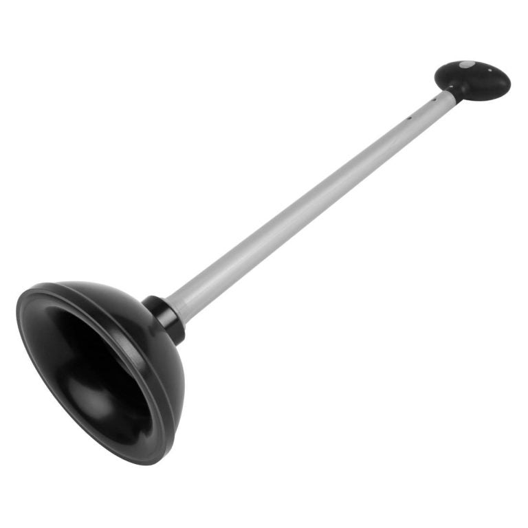 Plunger 17" Length: 440mm. Plastic Handle. Thick-Rubber Suction Cup