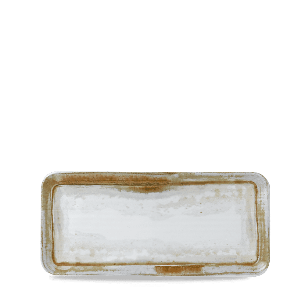 Finca Sandstone Organic Coupe Rect Platter 13 3/4X6 1/4" Box of 6 (3-5 Working Days Delivery)