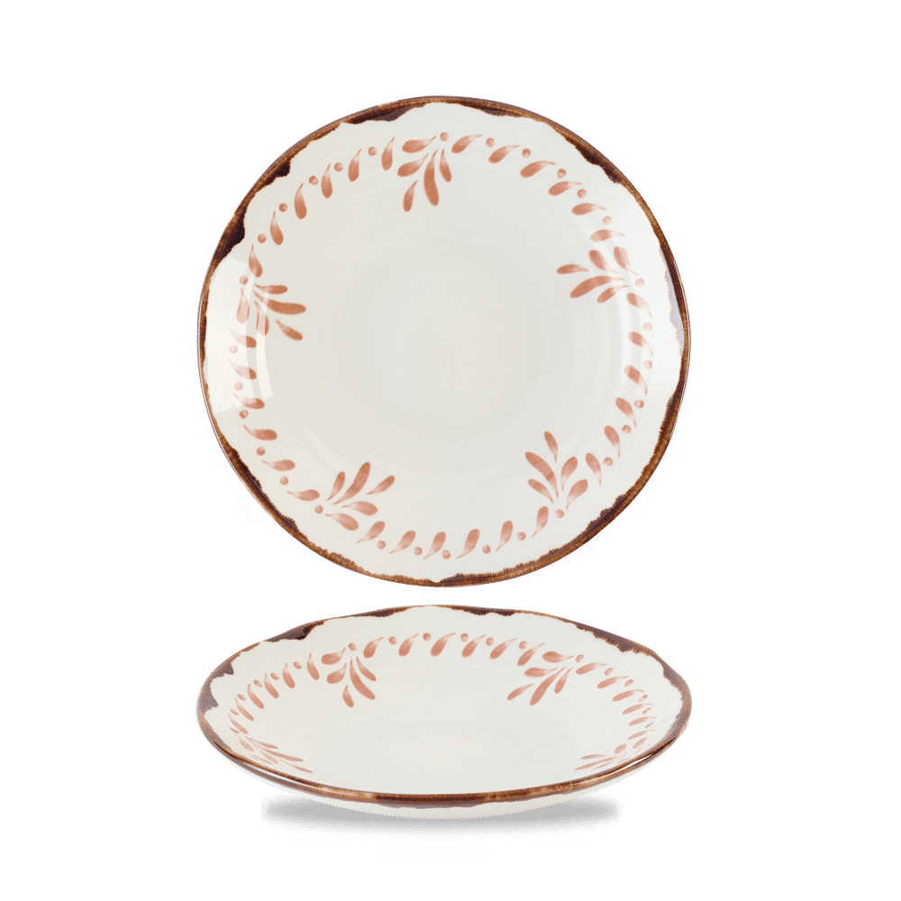 Harvest Mediterranean Terracotta Organic Coupe Bowl 9.6" Box of 12 (3-5 Working Days Delivery)