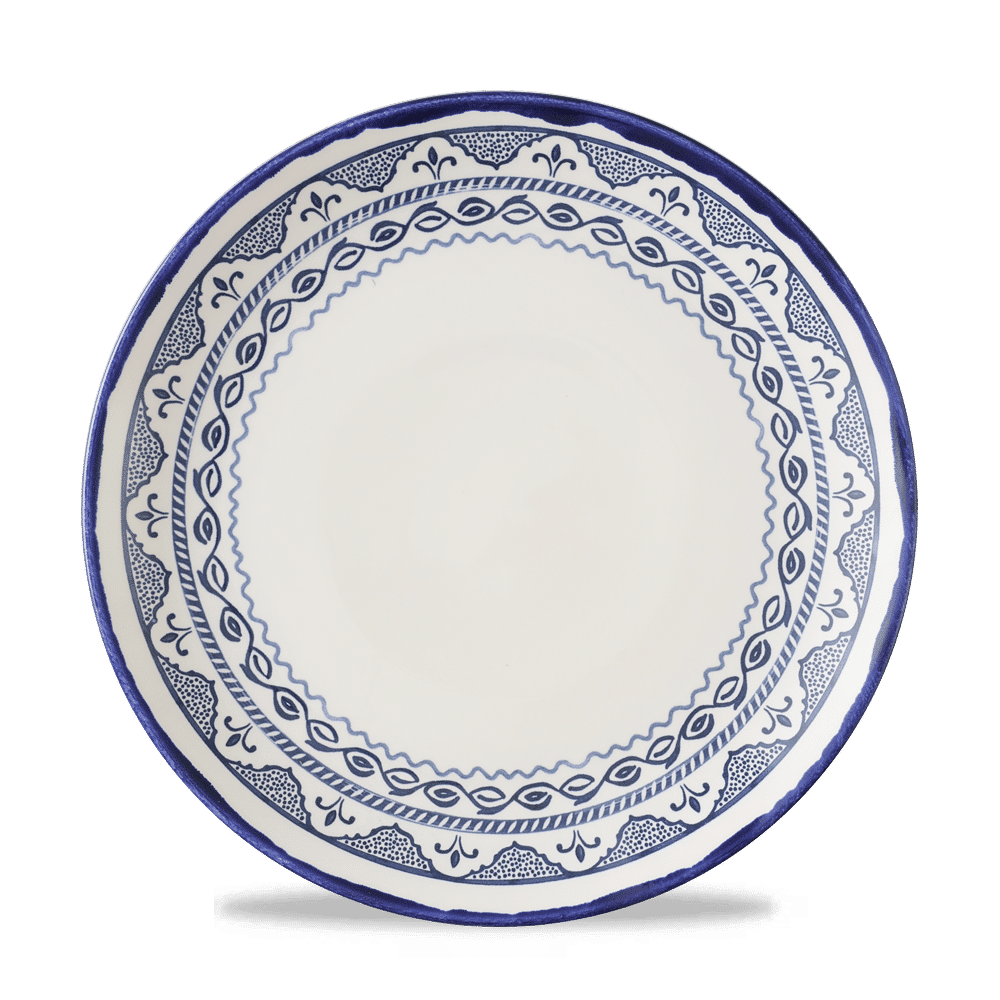 Harvest Mediterranean Moresque Coupe Plate 10.25" Box of 12 (3-5 Working Days Delivery)