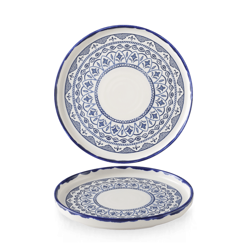Harvest Mediterranean Moresque Walled Plate 8.25" Box of 6 (3-5 Working Days Delivery)