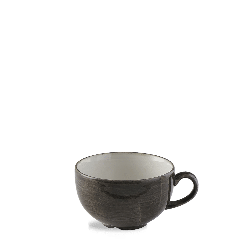 Stonecast Patina Iron Black Cappuccino Cup 12Oz Box of 12 (3-5 Working Days Delivery)