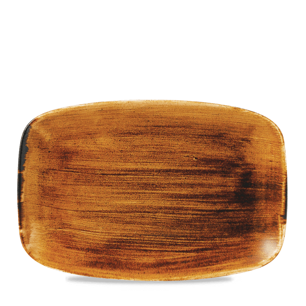 Stonecast Patina Vintage Copper Oblong Chefs Plate 12 X 7 4/5" Box of 6 (3-5 Working Days Delivery)