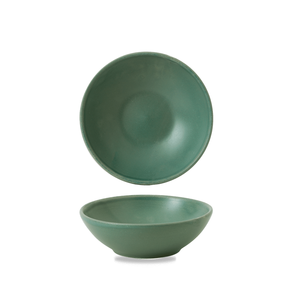 Andorra Green Contour Shallow Bowl 9Oz Box of 12 (3-5 Working Days Delivery)