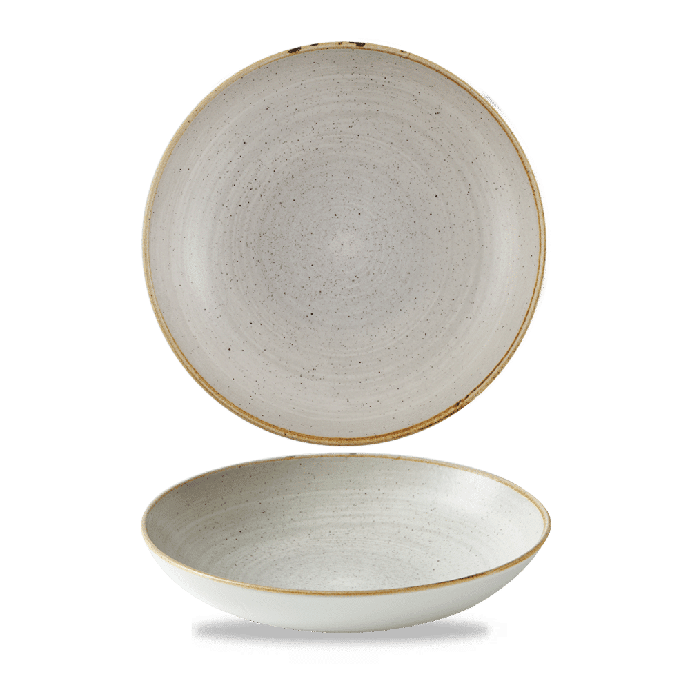 Stonecast Raw Grey Coupe Bowl 7.25" Box of 12 (3-5 Working Days Delivery)