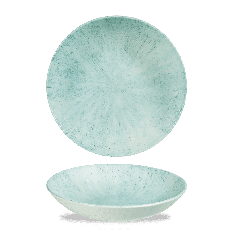 Stone Aquamarine Evolve Coupe Bowl 9.75" Box of 12 (3-5 Working Days Delivery)
