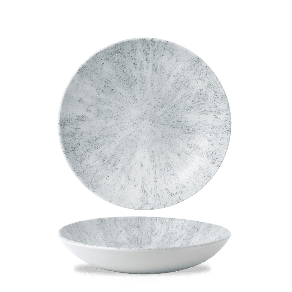 Stone Pearl Grey Evolve Coupe Bowl 9.75" Box of 12 (3-5 Working Days Delivery)