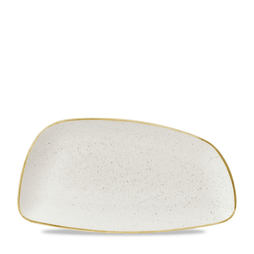 Stonecast Barley White Chefs Geo Plate 13 3/4X7 1/4" Box of 6 (3-5 Working Days Delivery)