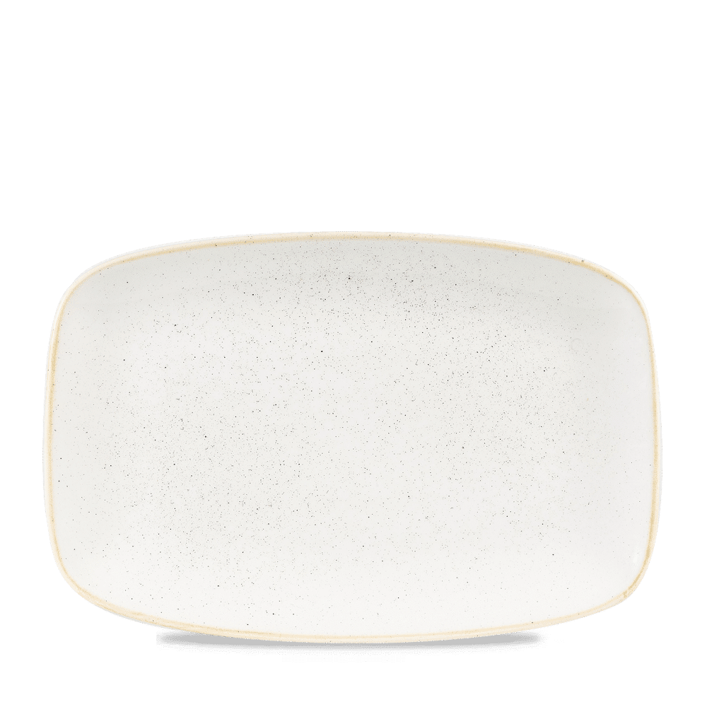 Stonecast Barley White Oblong Chefs Plate 12 X 7 4/5" Box of 6 (3-5 Working Days Delivery)