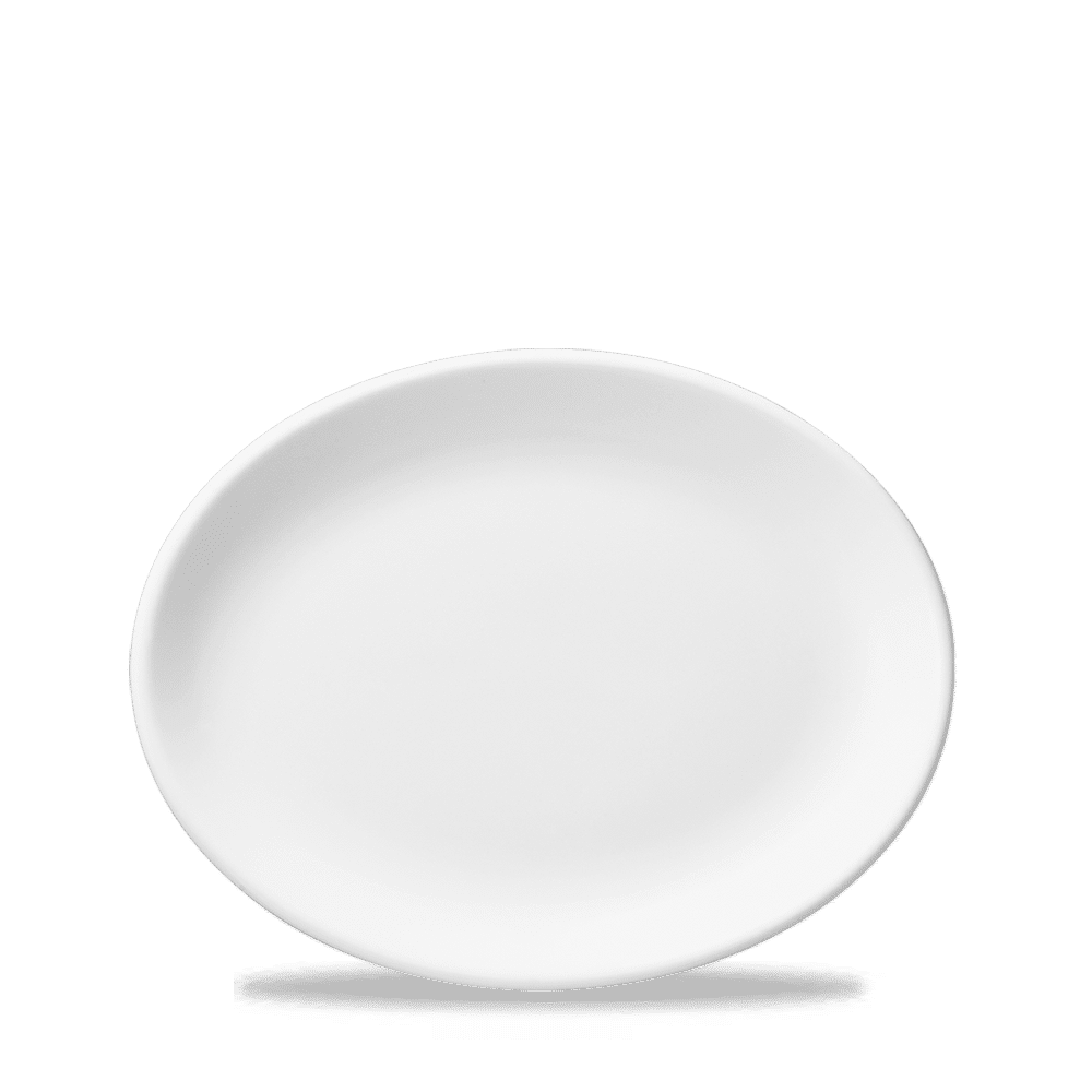 White Oval Plate 11" Box of 12 (3-5 Working Days Delivery)