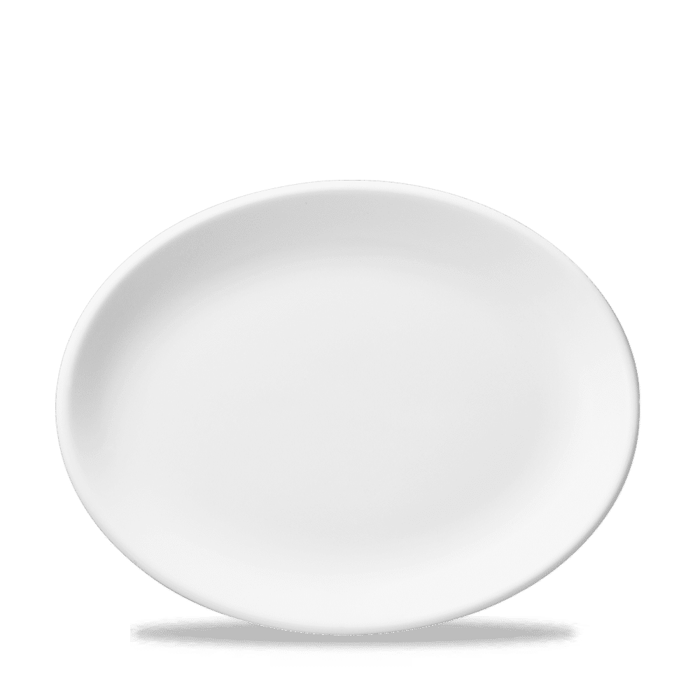 White Oval Plate 13.25" Box of 12 (3-5 Working Days Delivery)