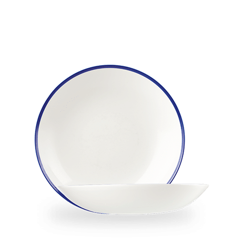 Retro Blue Coupe Bowl 9.75" Box of 12 (3-5 Working Days Delivery)