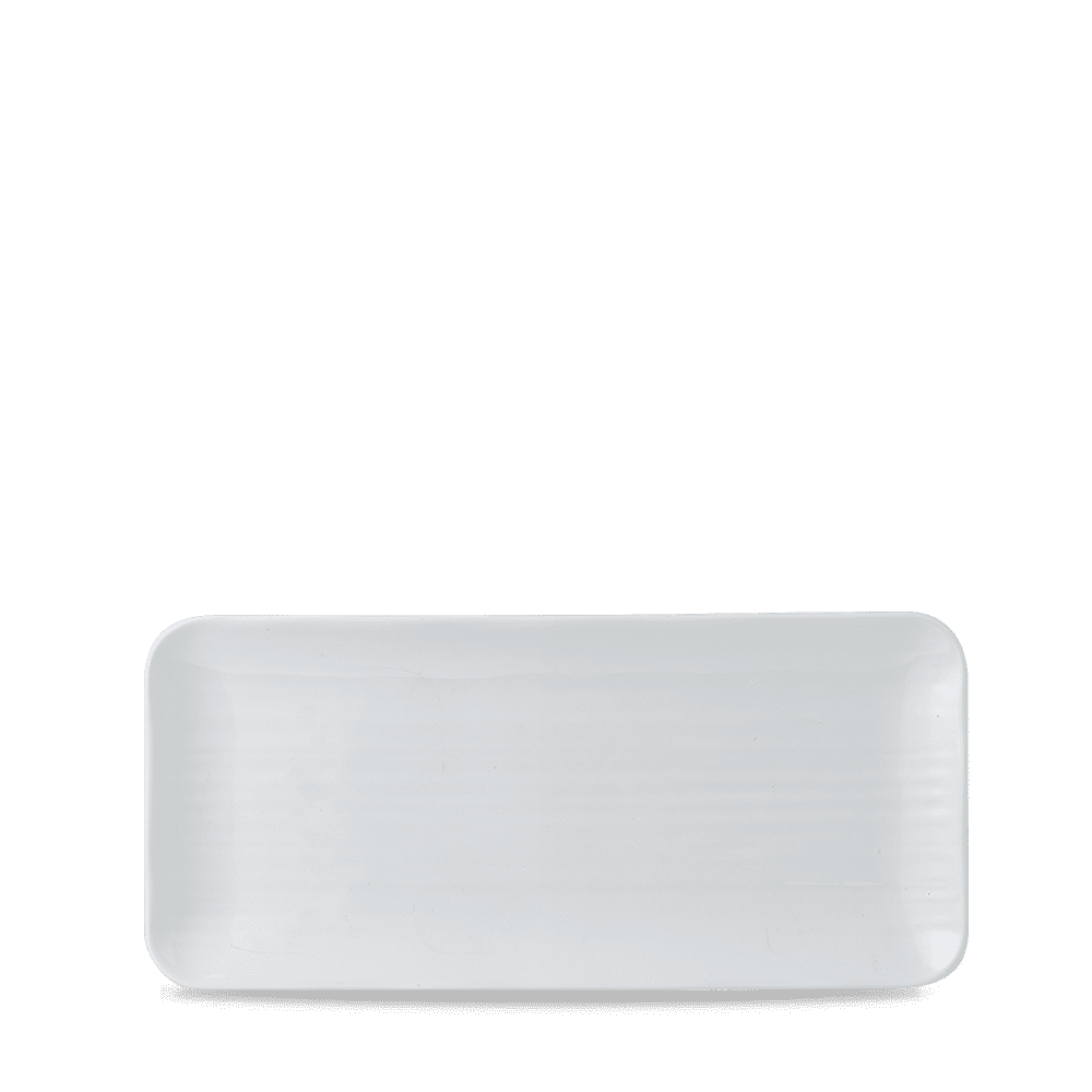 Dudson White Organic Coupe Rect Platter 13 3/4X6 1/4" Box of 6 (3-5 Working Days Delivery)