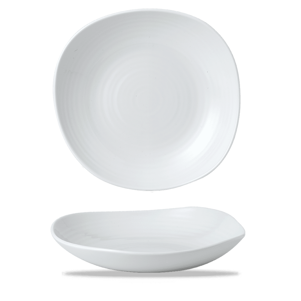 Dudson White Organic Coupe Wobbly Bowl 11 3/8" Box of 6 (3-5 Working Days Delivery)