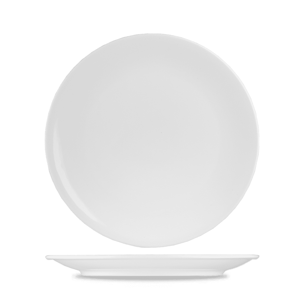 Menu Porcelain Coupe Plate 20.5Cm Box of 6 (3-5 Working Days Delivery)
