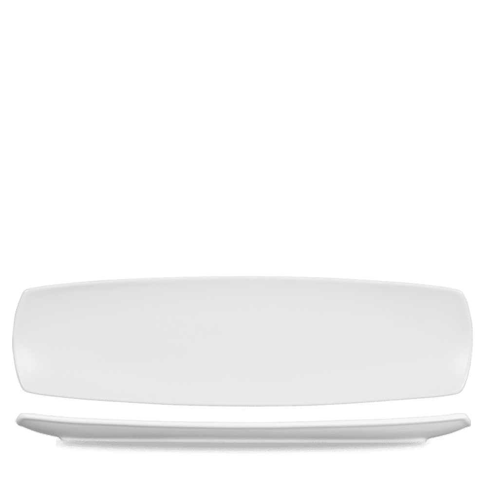Menu Porcelain Flat Rectangle Plate 14X4" Box of 6 (3-5 Working Days Delivery)