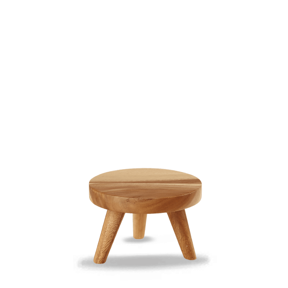 Wood Round Small Stand Box of 4 (3-5 Working Days Delivery)
