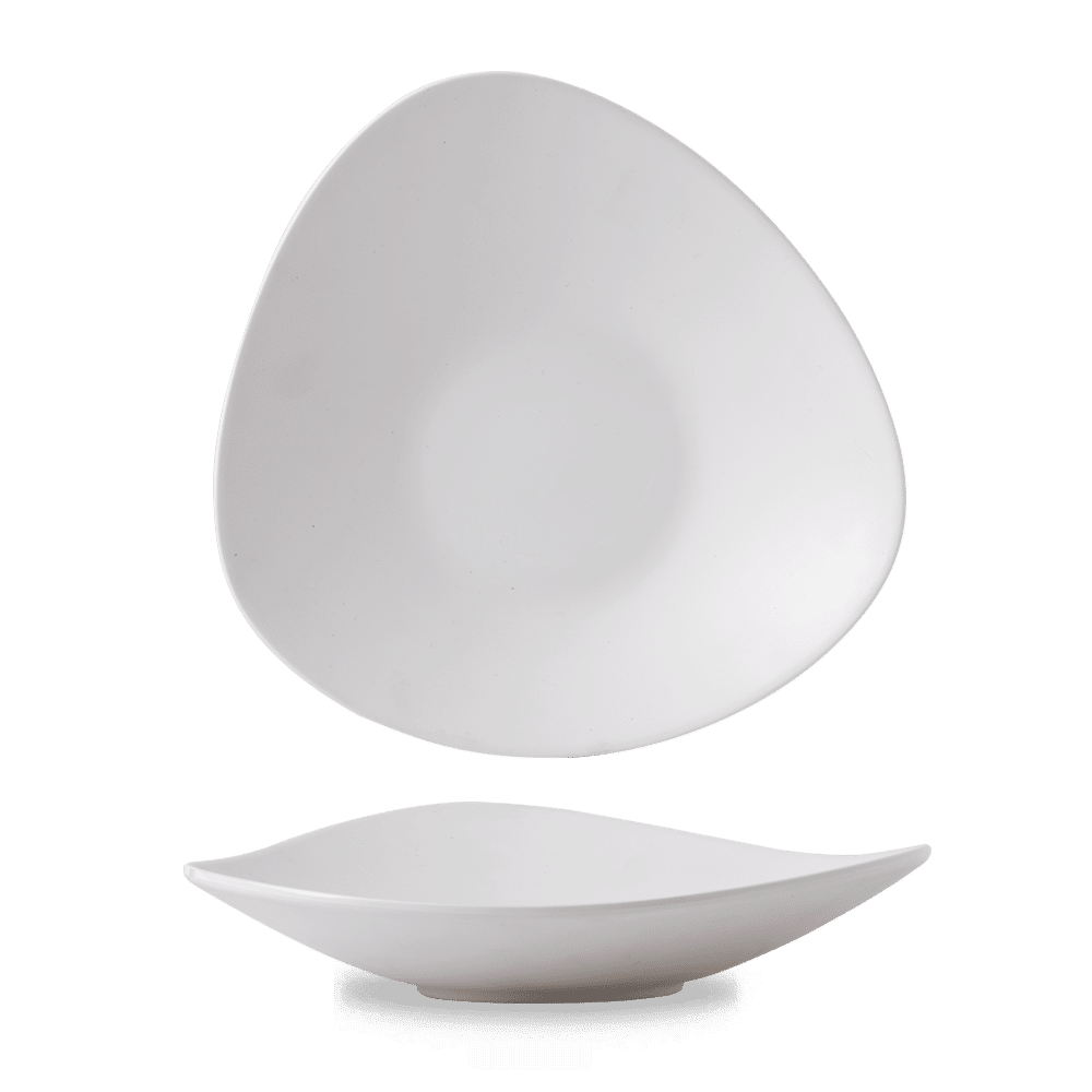 Plastic White Lotus Melamine Dish 14" Box of 4 (3-5 Working Days Delivery)