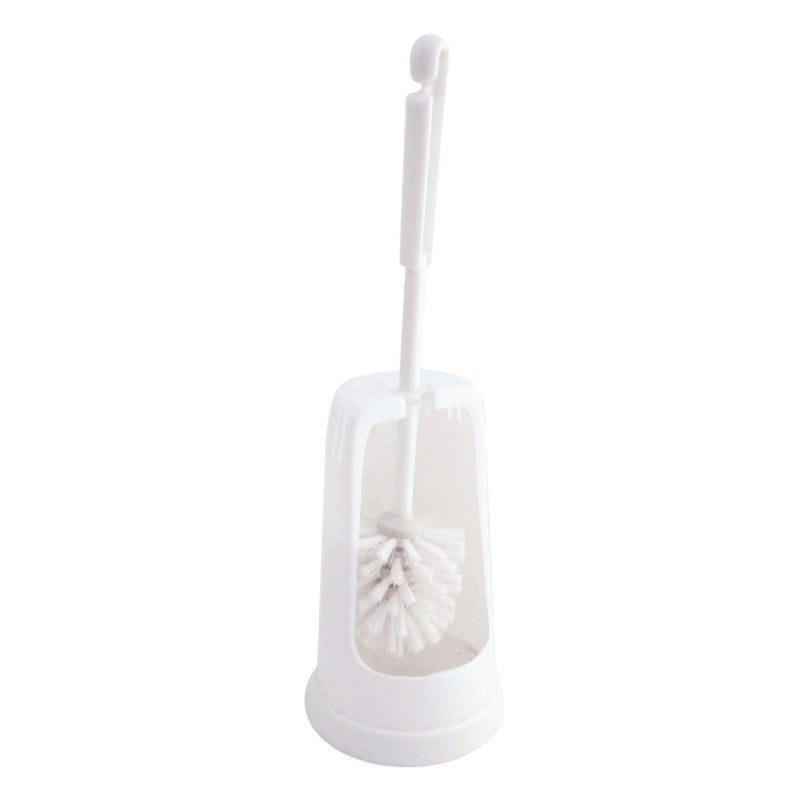 Toilet Brush & Holder Round White