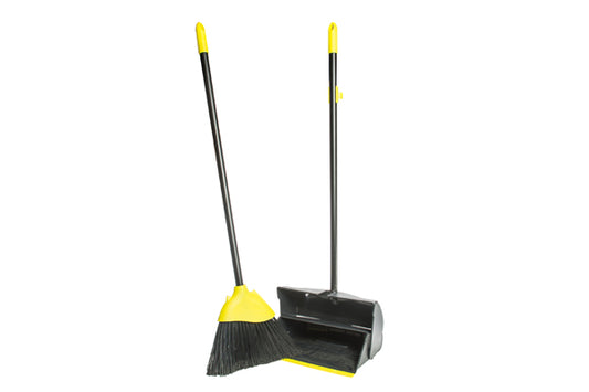 Lobby Dustpan And Soft Brush Set Black