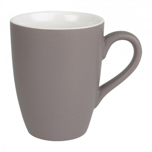Olympia Pastel Porcelain Mug Grey - 340ml 12oz (Box 6)