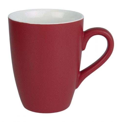Olympia Pastel Porcelain Mug Red - 340ml 12oz (Box 6)