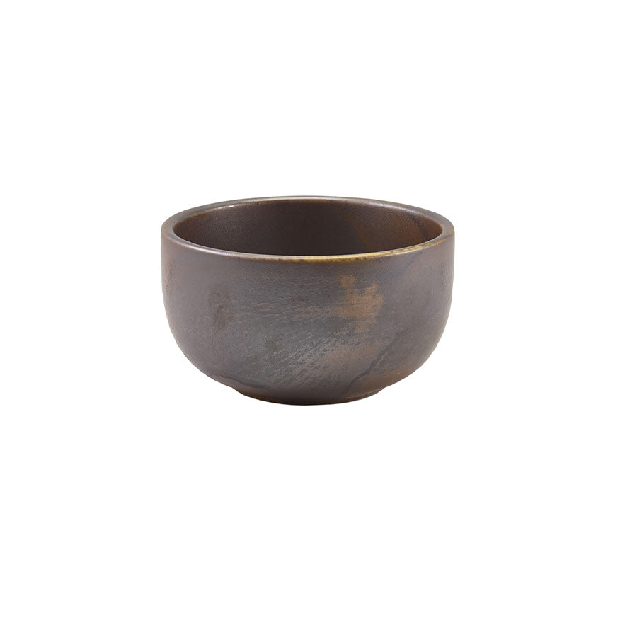 TERRAPORCELAIN COPPER ROUND BOWL 12.5CM  x6