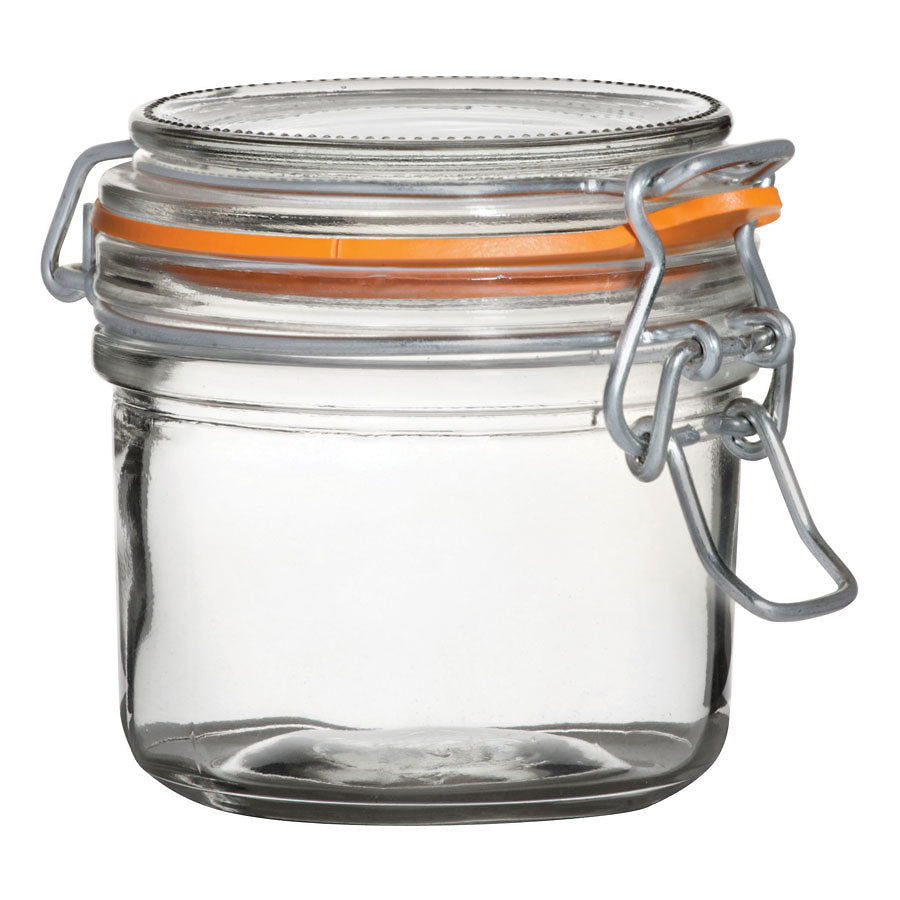 TERRINE JAR CLIP TOP GLASS 200ML         x12