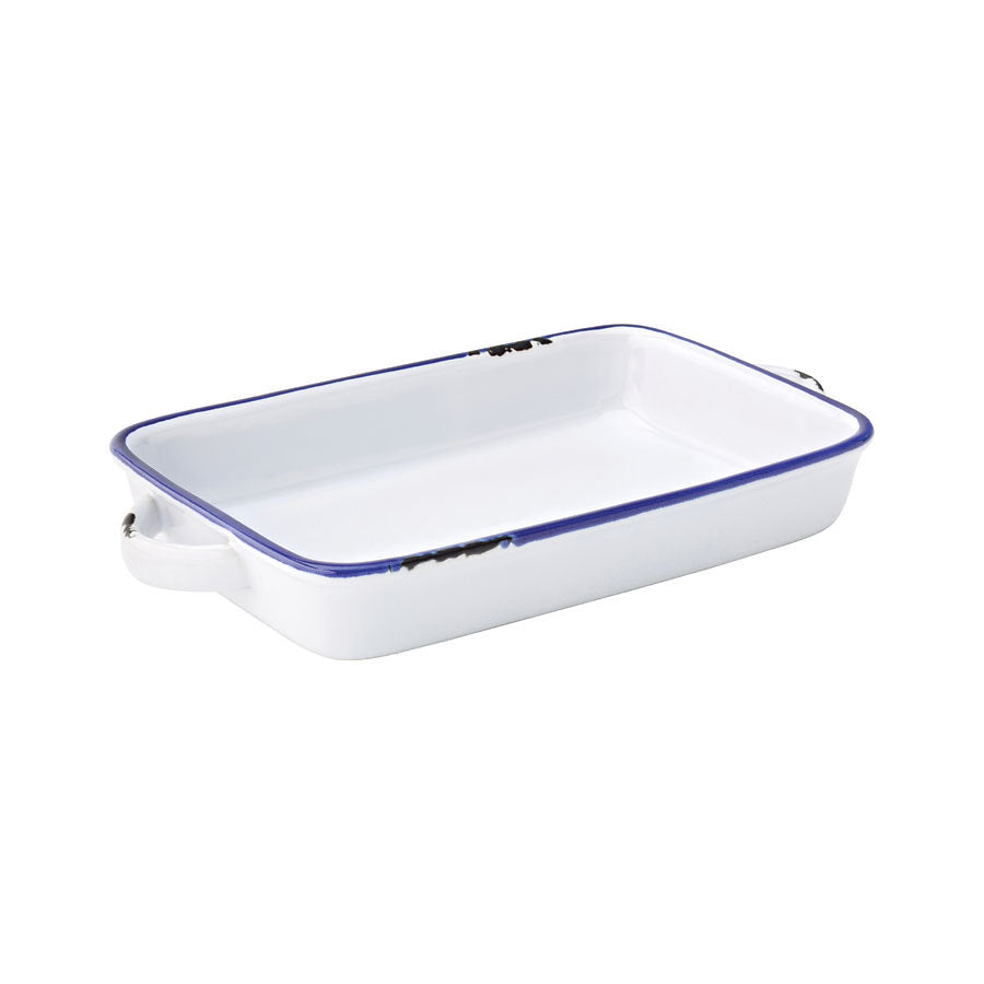 AVEBURY BLUE LARGE RECT DISH 8.5" 22CM   x12