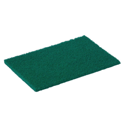 Jantex Large Scouring Pads - Green (10 Pack) 9 x 6"