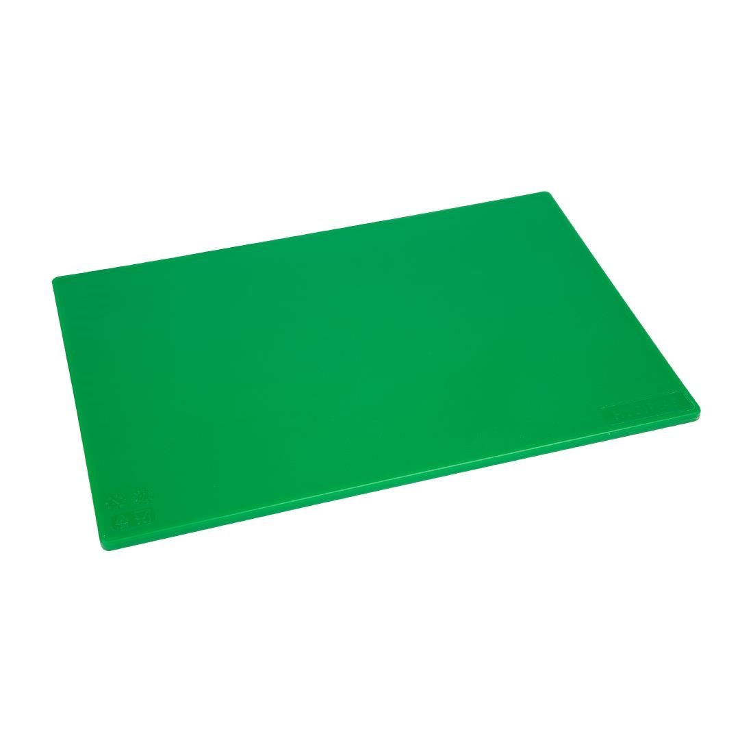 Hygiplas Low Density Green Chopping Board - Standard - 12(H) x 450(W) x 300(L)mm Salads & Fruits