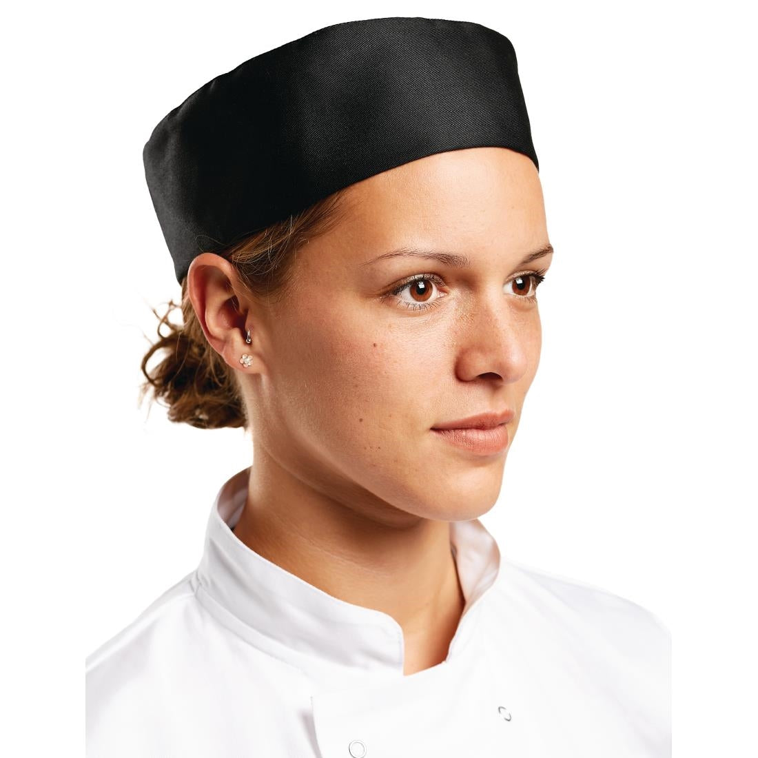 Skull Cap Black Polycotton - Size S