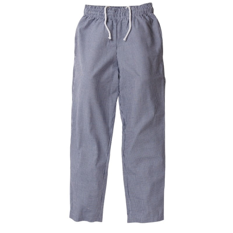 Whites Easy Trouser Small Blue Check - Size M