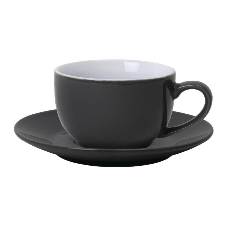 Olympia Cafe Coffee Cup Charcoal - 228ml 8oz (Box 12)
